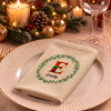 Personalized Initial Letter Christmas Reusable Cotton Napkin HO82 903724