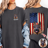 Custom Photo America Flag Dog Back & Front Comfort Shirt Gift For Dog Lover TH10 169367