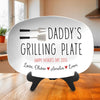 Custom Kid Name - Dad's Grilling Plate Father's Day Gift From Kids CH07 911624