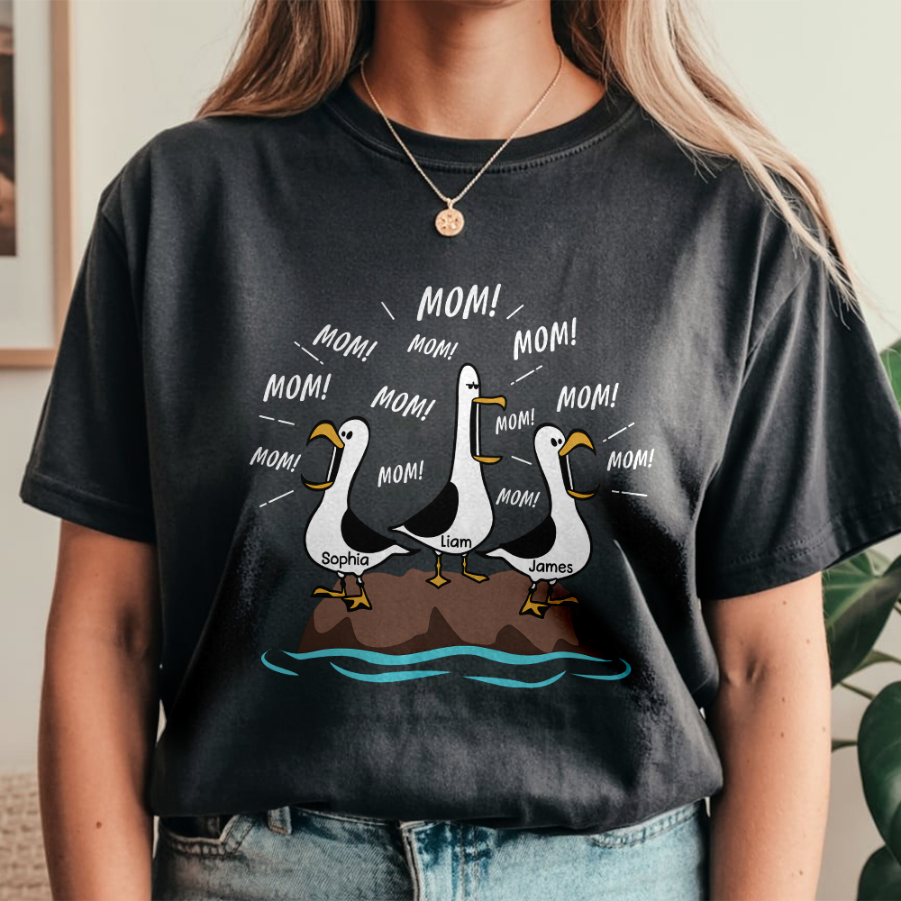 Seagull Mom Mom Mom Personalized Comfort Shirt Funny Mother's Day Gift For Mom CH07 911302
