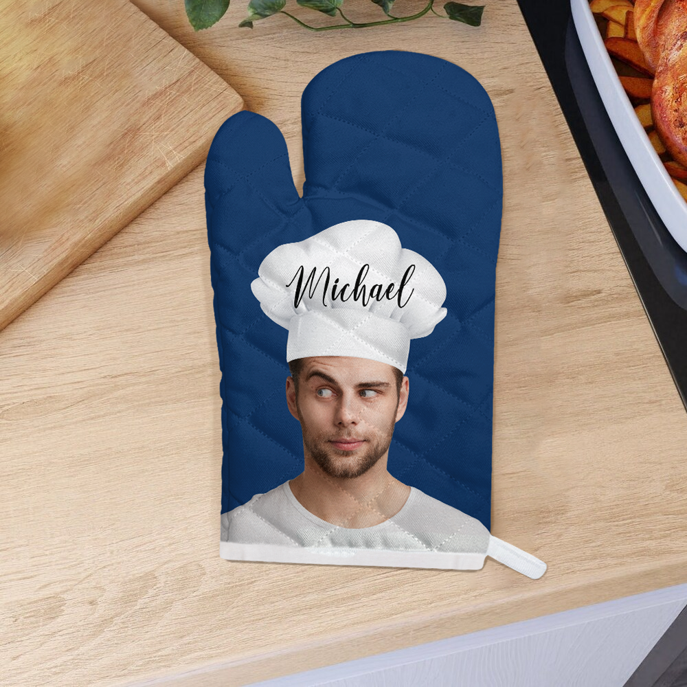 Custom Funny Photo Master Chef Oven Mitt Gift For Cooking Lovers LM32 899233