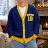 Custom Portrait Photo With Retro Style Sporty Gift For Baseball Lovers V-neck Cardigan HO82 903552