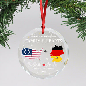 Forever A Part Of Our Family Glass Ornament For Christmas TH10 894849