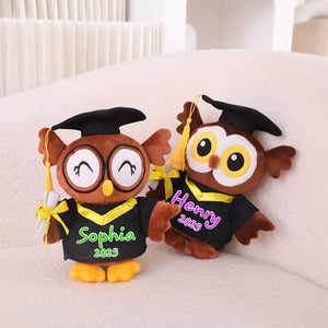 Personalized Graduation Gift Cute Owl Squint Eye Bear Plus LM32 893173