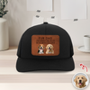 Custom Photo Dog Dad The Man The Myth The Snack Dealer Leather Patch Hat HO82 902428