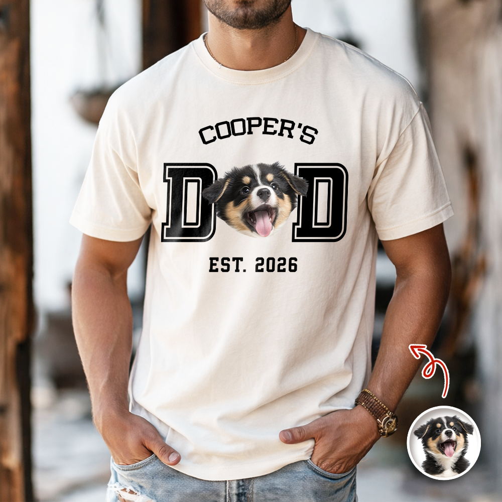 Custom Photo Dog Cat Dad Est Comfort Shirt Gift For Pet Lover HA75 921424