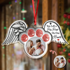 Custom Photo Paw In Heaven Dog Cat Memorial Acrylic Ornament Christmas HO82 894724
