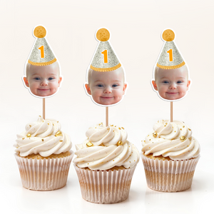 Custom Face Kid Birthday Decoration Cupcake Toppers HA75 892052
