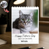 Custom Photo Happy Father's Day To the Best Cat Dad Building Brick Blocks TH10 169995
