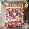 Custom Christmas Family Photo Bedding Set CH07 899936
