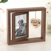 You Left Paw Prints On My Heart Memorial Rotating Wooden Picture Frame TH10 894219