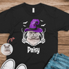 Custom Photo Halloween Dog Witch Dark Shirt HO82 900000