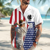 Custom Photo And Name Golf USA Flag Pattern Hawaii Shirt HA75 898756