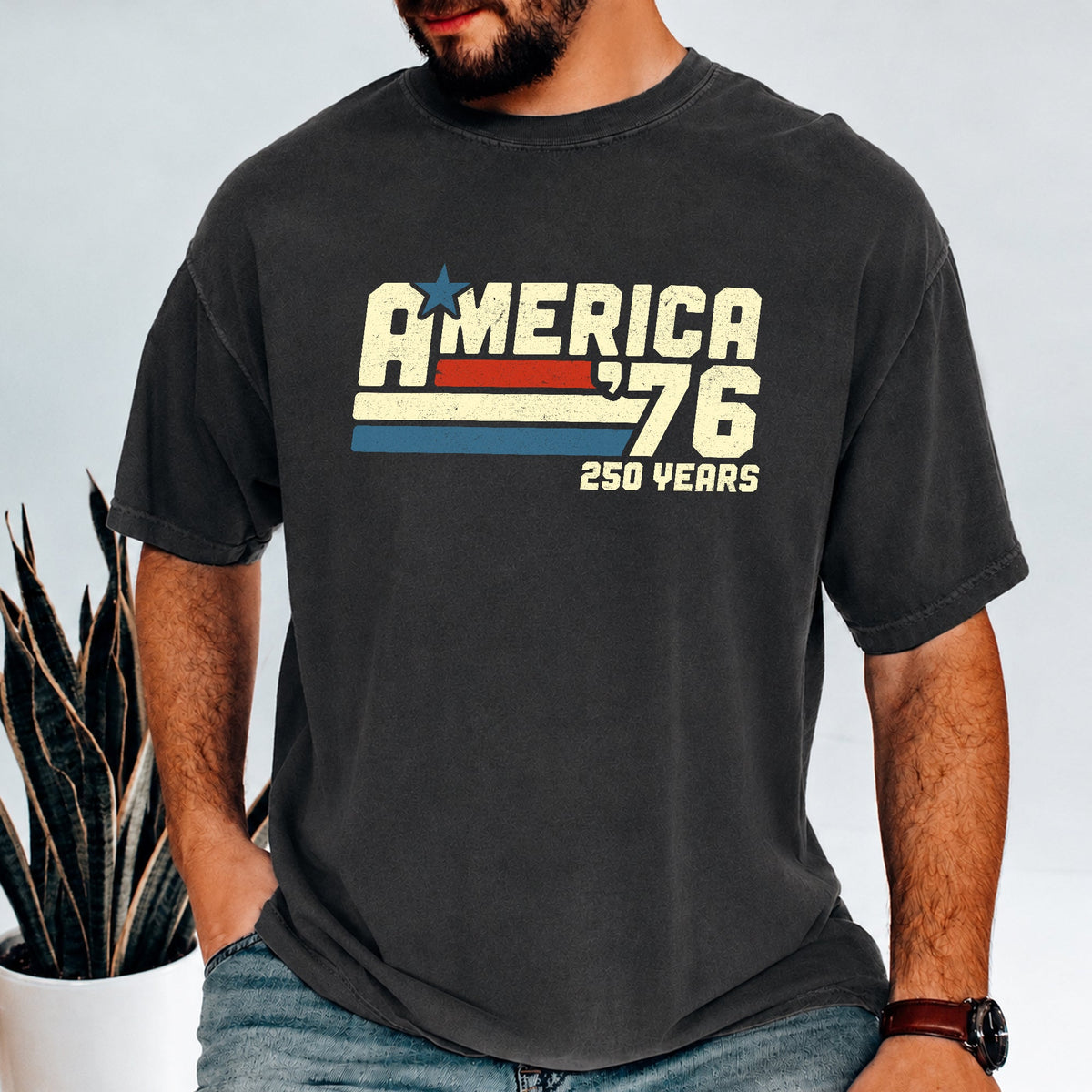 America 76 250 Years Retro Vintage 1776 2026 Patriotic 4th July Comfort Shirt HA75 921544