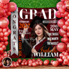 Custom Photo Class of 2026 Graduation Party Decor Backdrop HO82 901512