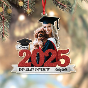 Custom Photo Class Of 2025 Graduation Senior Keepsake Acrylic Ornament LM32 897183
