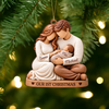 Custom Name Our 1st Christmas Family Wood Ornament TH10 171473
