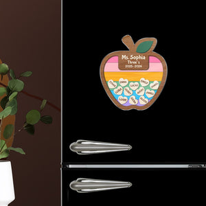 Custom Thank You Teacher – Personalized Apple Shaker Locker Magnet Gift from Students HO82 894306