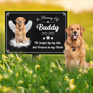 Custom Photo Dog Loss Memorial Garden Stake CH07 895402