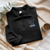 Custom Golf Player Name Embroidered Golf Quarter Zip Sweater For Golf Coach, Golf Team, Golfers CH07 910008