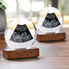 Custom Photo Happy Father's Day Round Acrylic Frame Block CH07 921476