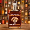 Custom Dog Photo Happy Father's Day From Your Tiny Overlords Whiskey Bottle LM32 893599