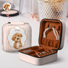 Custom Dog Cat Photo Realistic Watercolor Art Jewelry Travel Box HA75 920586
