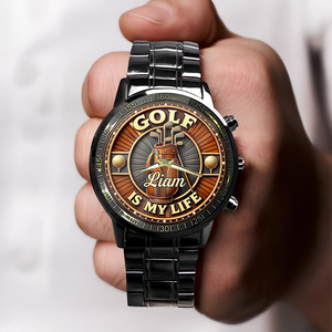 Personalized Name Golf Is My Life Theme Wrist Watch CH07 910208
