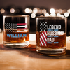 Custom Name Legend Husband Dad Whiskey Glass Gift For Father's Day TH10 169715