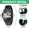 The CatFather For Cat Lovers Personalized Dad Men's Wrist Watch LM32 893523
