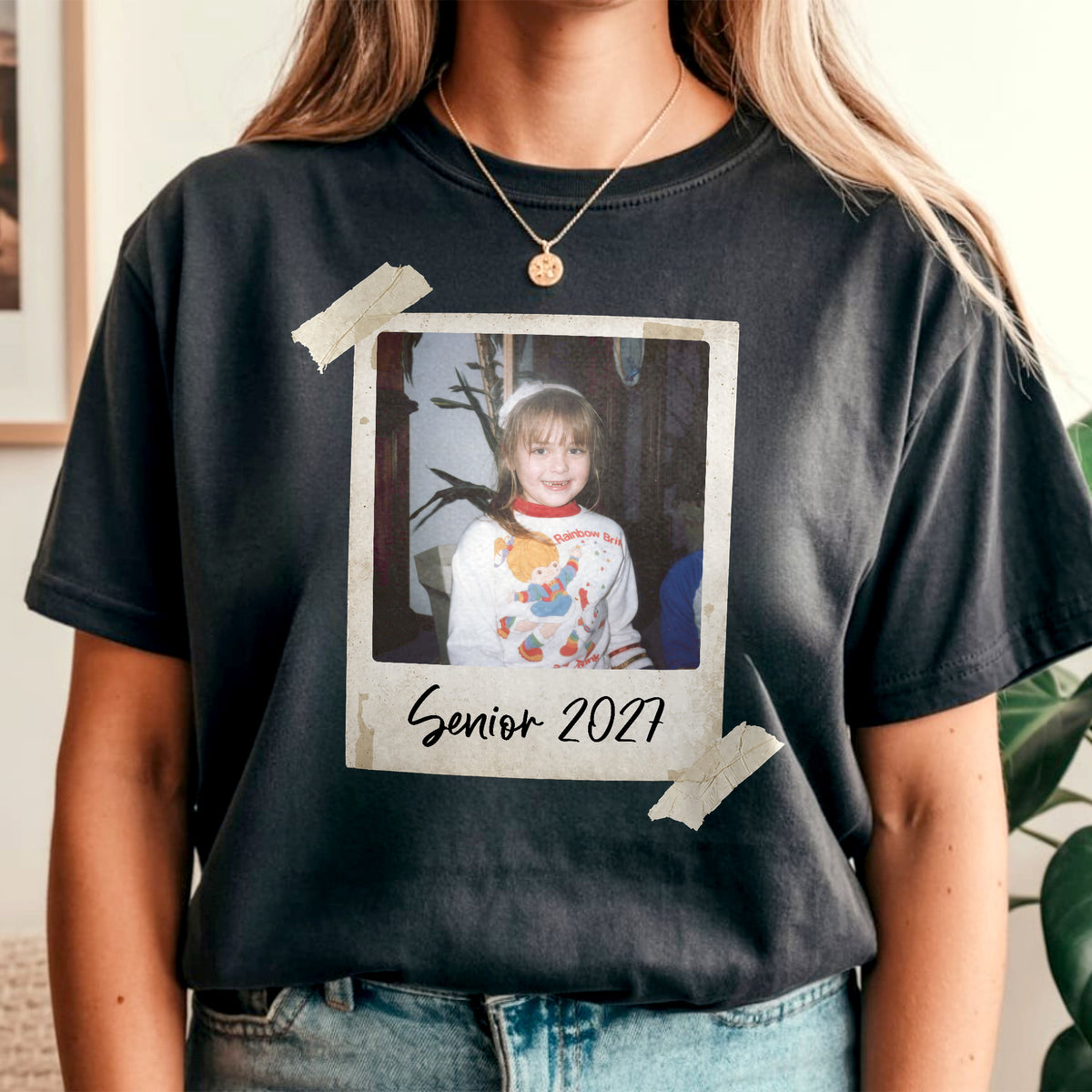 Custom Senior 2027 Photo Comfort Shirt Vintage Polaroid TH10 170559