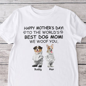 Custom Photo Happy Father's Day, Best Dog Mom, I Woof You Shirt For Dog Lovers HA75 892206