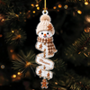 Custom Name Snowman Christmas Acrylic Ornament, Personalized Holiday Keepsake, Christmas Decoration HA75 919214