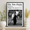 The Love Gazette Custom Couple Photo Newspaper Style Poster Canvas Anniversary Gift for Couple CH07 896484