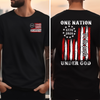 One Nation Under God We The People America Front & Back Dark Shirt TH10 169295