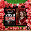 Custom Photo Congrats Class of 2026 Backdrop For Grad Party Decorations CH07 910864
