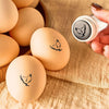 Personalized Hen Silhouette Egg Stamp with Name Gift for Family Farmer Breeder CH07 896560