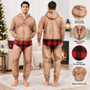 Personalized Funny Hairy Chest Men's Plaid Pattern Underwear Onesie Pajamas HO82 903684
