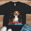 Custom Photo Dog Bless America Dark Shirt HO82 902844