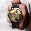 Custom Couple Photo I Love You To The Moon And Back Men's Wrist Watch LM32 669407