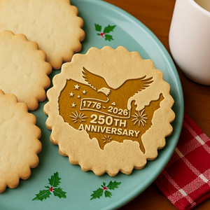 250th U.S Anniversary Bald Eagle United States Cookie Stamp HO82 900658