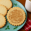 Custom Family Name Wishing You A Joyful Christmas Cookie Stamp HA75 919612