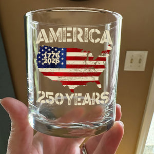 250 Years America Anniversary 250th Independence Day Whiskey Glass HA75 897356