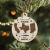 Custom State Bestie Name The Miles Don't Matter 2 Layer Wooden Ornament LM32 895407