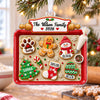 Custom Family Of Five, Six, Seven Gingerbread Christmas Cookie Tray Acrylic Ornament LM32 670629