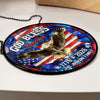 Custom Family Name Patriotic 250th Anniversary God Bless America Eagle 1776–2026 Stained Glass Suncatcher HO82 901484