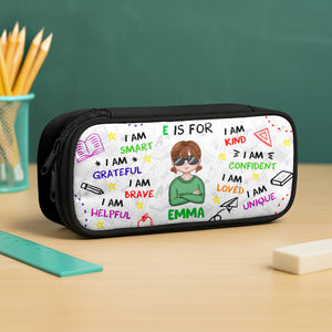 School Kid Affirmations - Personalized Pencil Case Back To School Gift For Daughter Son CH07 896262
