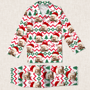 Custom Pet Photo Christmas Holiday Pajamas CH07 896112