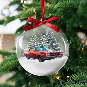 Custom Car Photo Chirtsmas 3D Ball Ornament For Car Lover TH10 896093