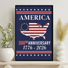 Personalized Family Name America 250th Anniversary Canvas Poster HO82 901442